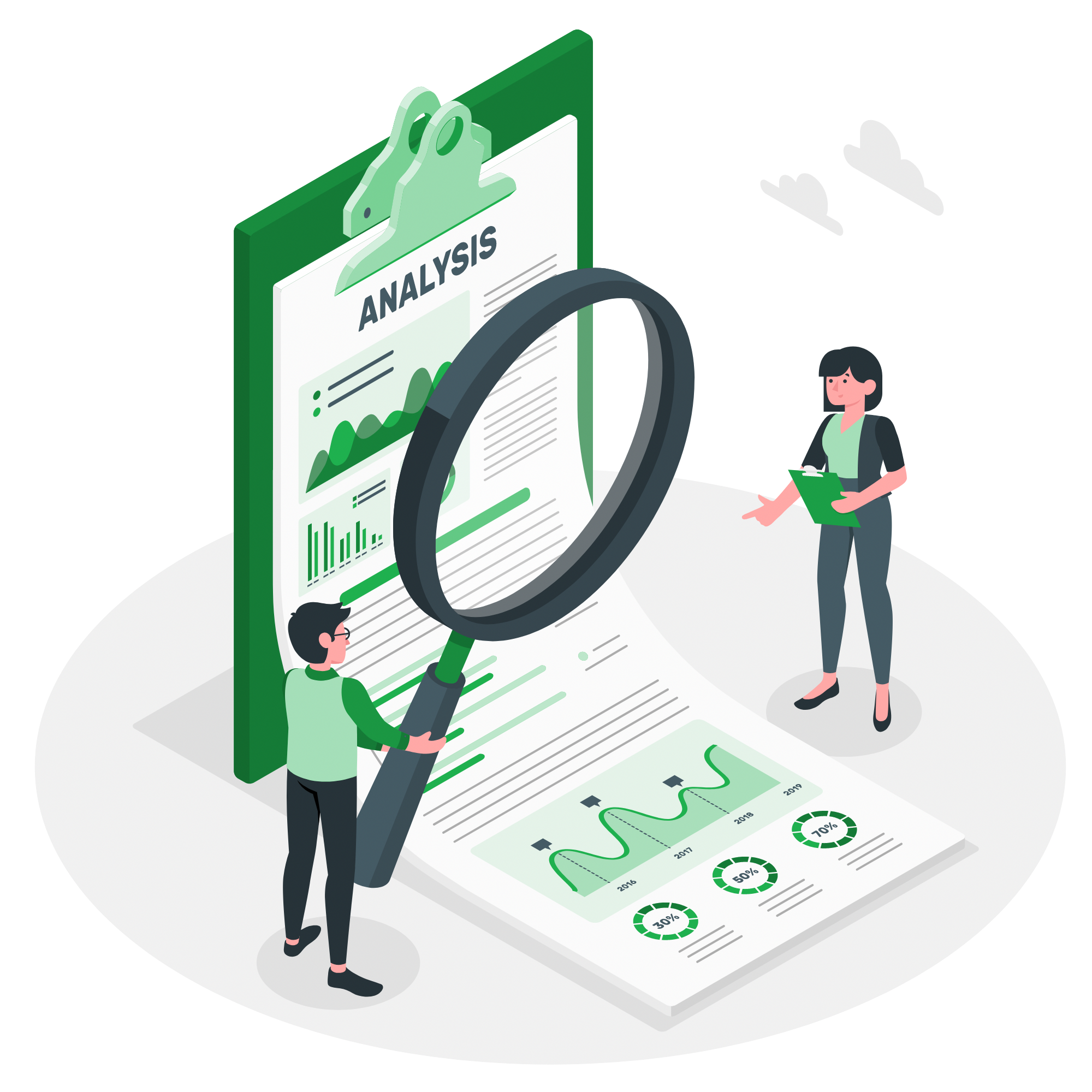 Application security analysis illustration